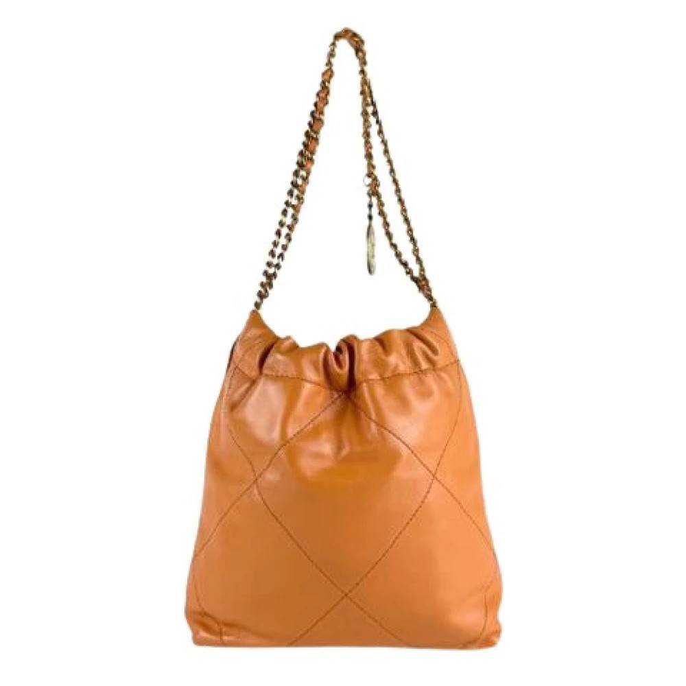 Chanel Vintage Pre-owned Vintage Bucket Shoulder Bag - Vintage - Dame - Orange - ONE SIZE - Uld