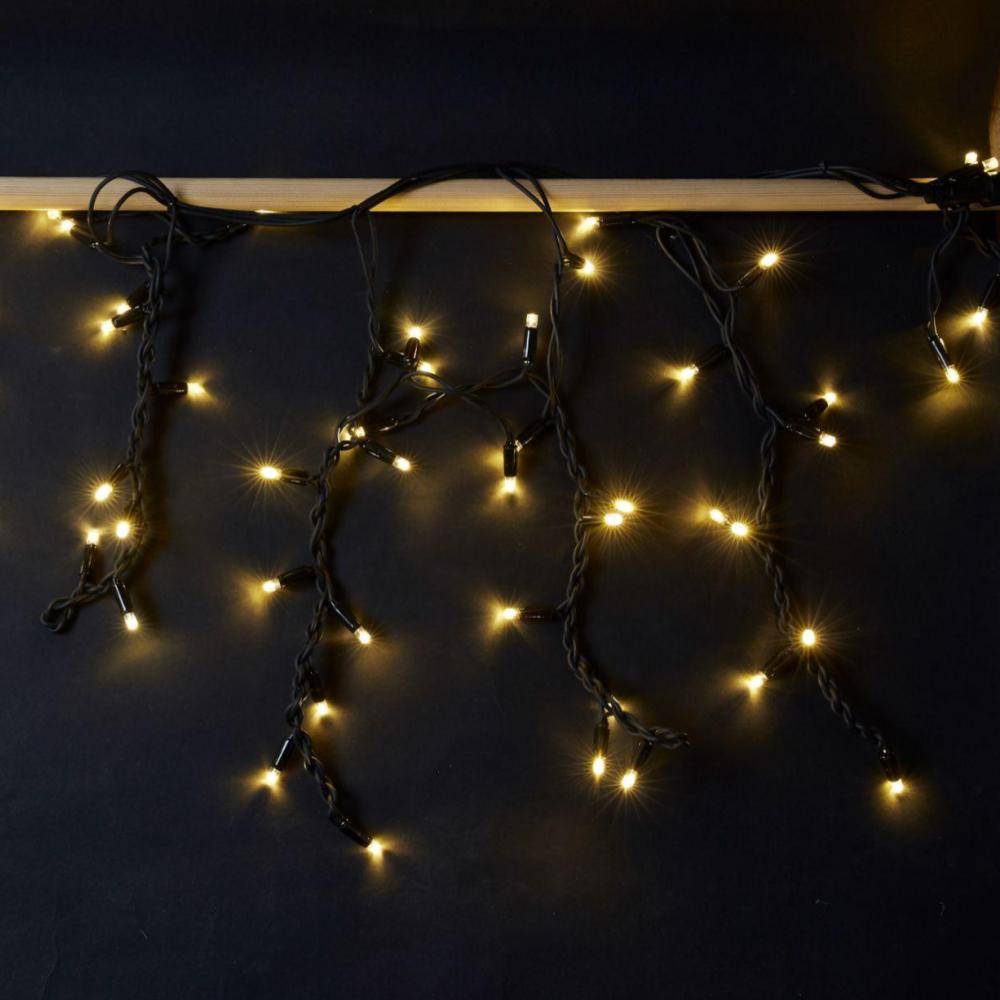 Lyskæde til gardinet - Lav Energi LED lysgardinkæde - 100 LED - 110x100 cm.