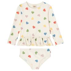 Kuling Florence UV-sæt Rainbow Hearts 98/104 cm  Hvid  98/104 cm  kvinde