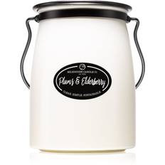 Milkhouse Candle Co. Creamery Plums & Elderberry duftlys Smørkrukke 624 g - 624 g