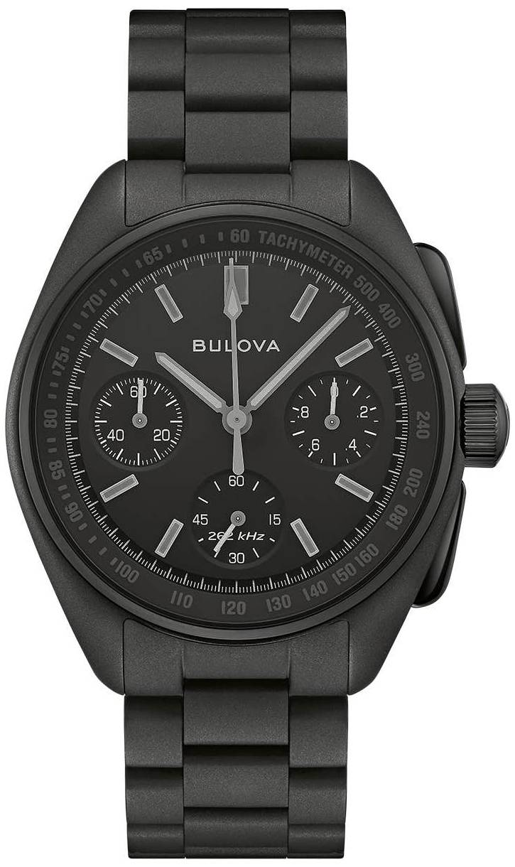 Bulova Herreur 98A335 Lunar Pilot Sort/Stål Ø41 mm