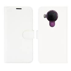 Nokia 5.4 - Læder cover / pung - Hvid