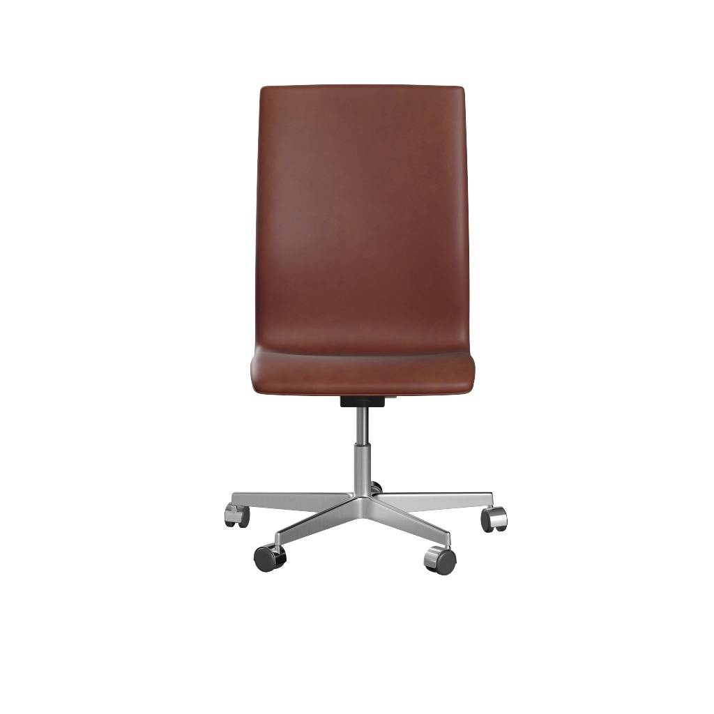 Oxford™ 3193W Kontorstol - Alu/Grace Kastanjebrun.
