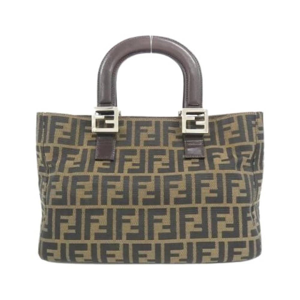 Fendi Vintage Pre-owned Canvas Handbag 26693 - Vintage - Dame - Brun - ONE SIZE -