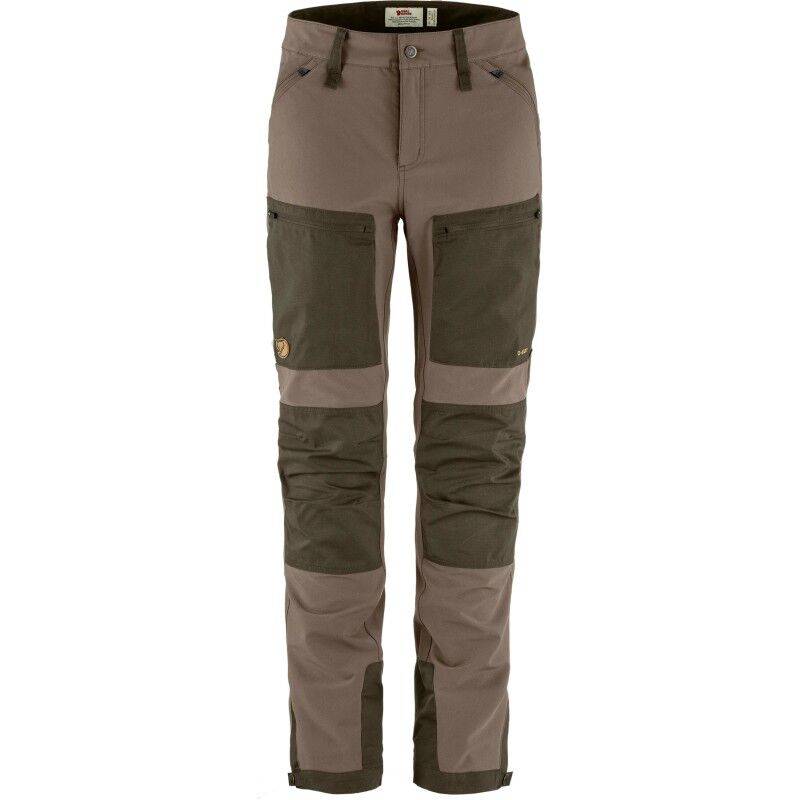 Fjällräven Keb Agile Trousers - Vandringsbyxor - Dam Suede Brown / Dark Olive EU 50 - Regular