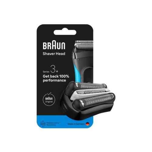 Braun Series 3 735797, Rakhuvud, 1 huvuden, Svart, Rostfritt...