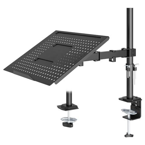 Redbat Monitorarm mit Laptopablage 13-32 Zoll, für Notebooks bis 16 Zoll