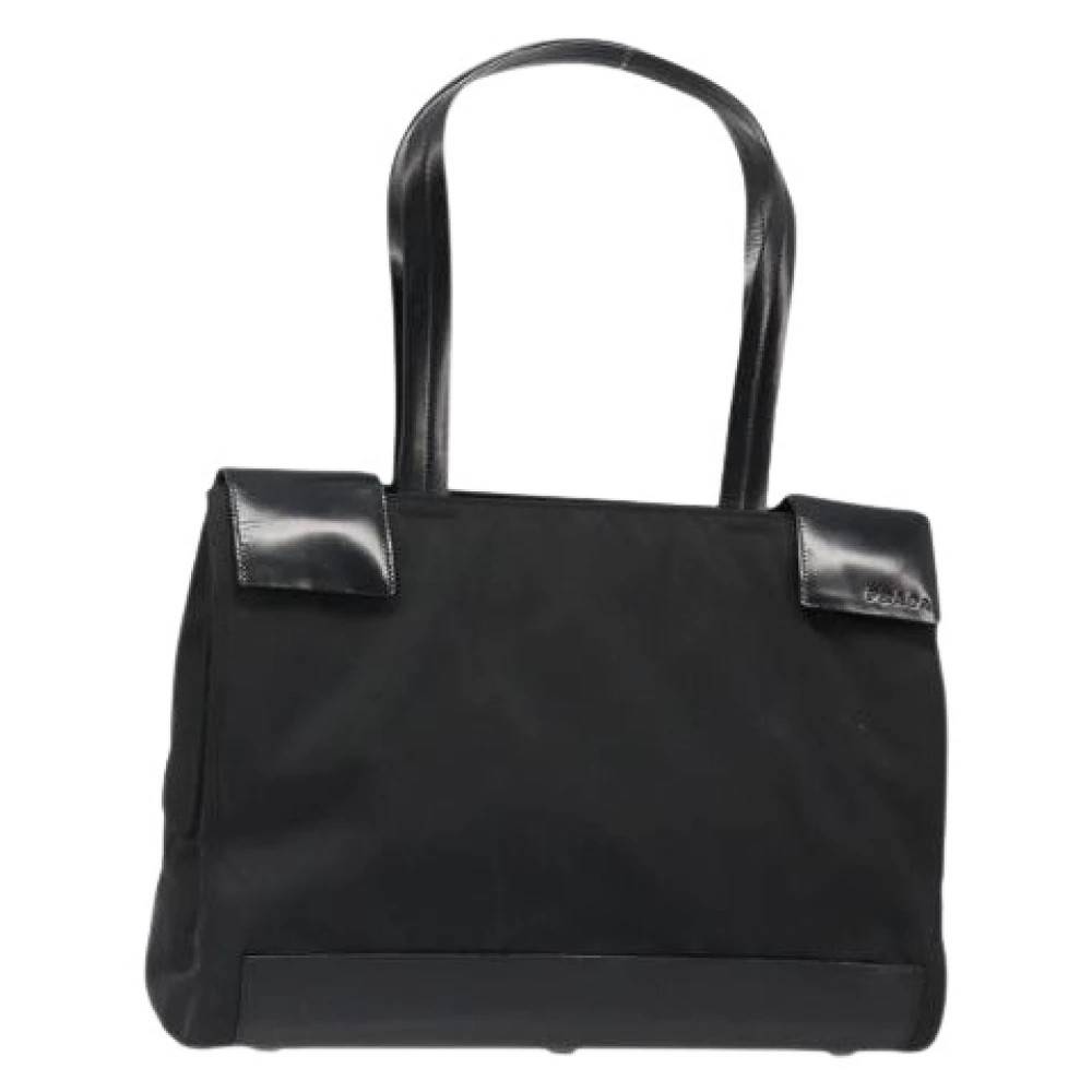 Prada Vintage Pre-owned Vintage Tote Bag - Vintage - Dame - Sort - ONE SIZE - Læder