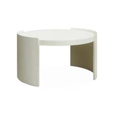 Oakland soffbord ivory mist - Offwhite (Ø: 80 x H: 45 cm)