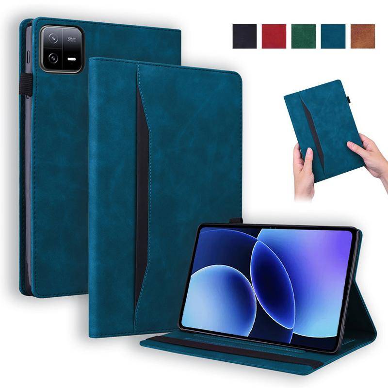 Fodral för Xiaomi Pad 8 Fodral 11,2 tum Lyxigt PU-läder Plånbok Surfplatta Funda för Xiaomi Pad 8 Pro 11,2 Fodral för Mi Pad 8 Skydd