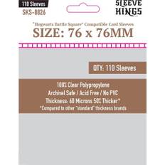110 x Hogwarts Battle Square Compatible Sleeves (76mm x 76mm)