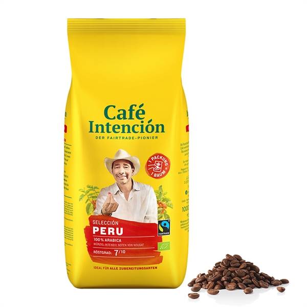 Café Intención Selección Peru Øko bønner 1kg.