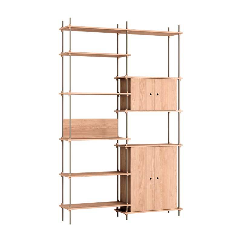 Moebe Shelving System s.255.2.I Eg/Warm Grey