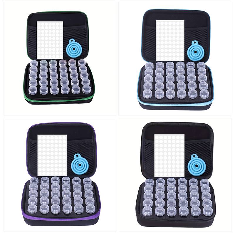 Diamond Painting Storage Containers 30 Slots Accessories Tools Portable Diamond Painting Organizer Shockproof Diamond Art Storag