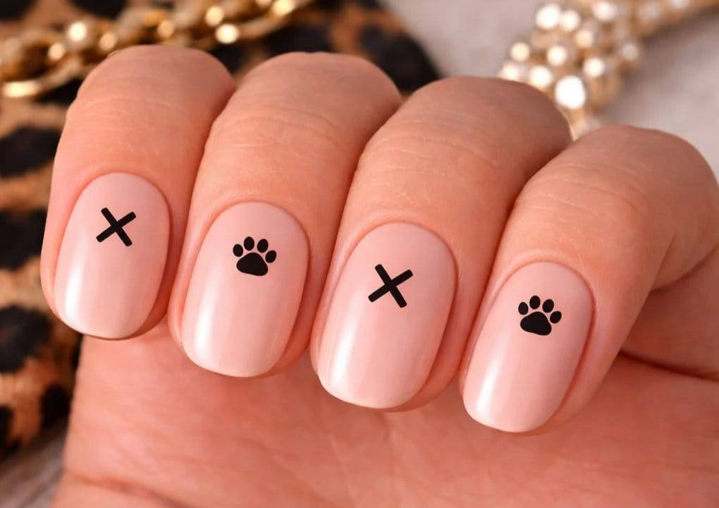 Rock Paw & Leopard Nail stickers