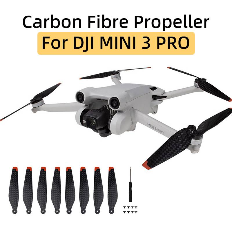 For DJI MINI 3 PRO Drone 6030F Carbon Fibre Propeller Hard Durable Lightweight Paddle Blades Replaceable Wing Fans Accessories