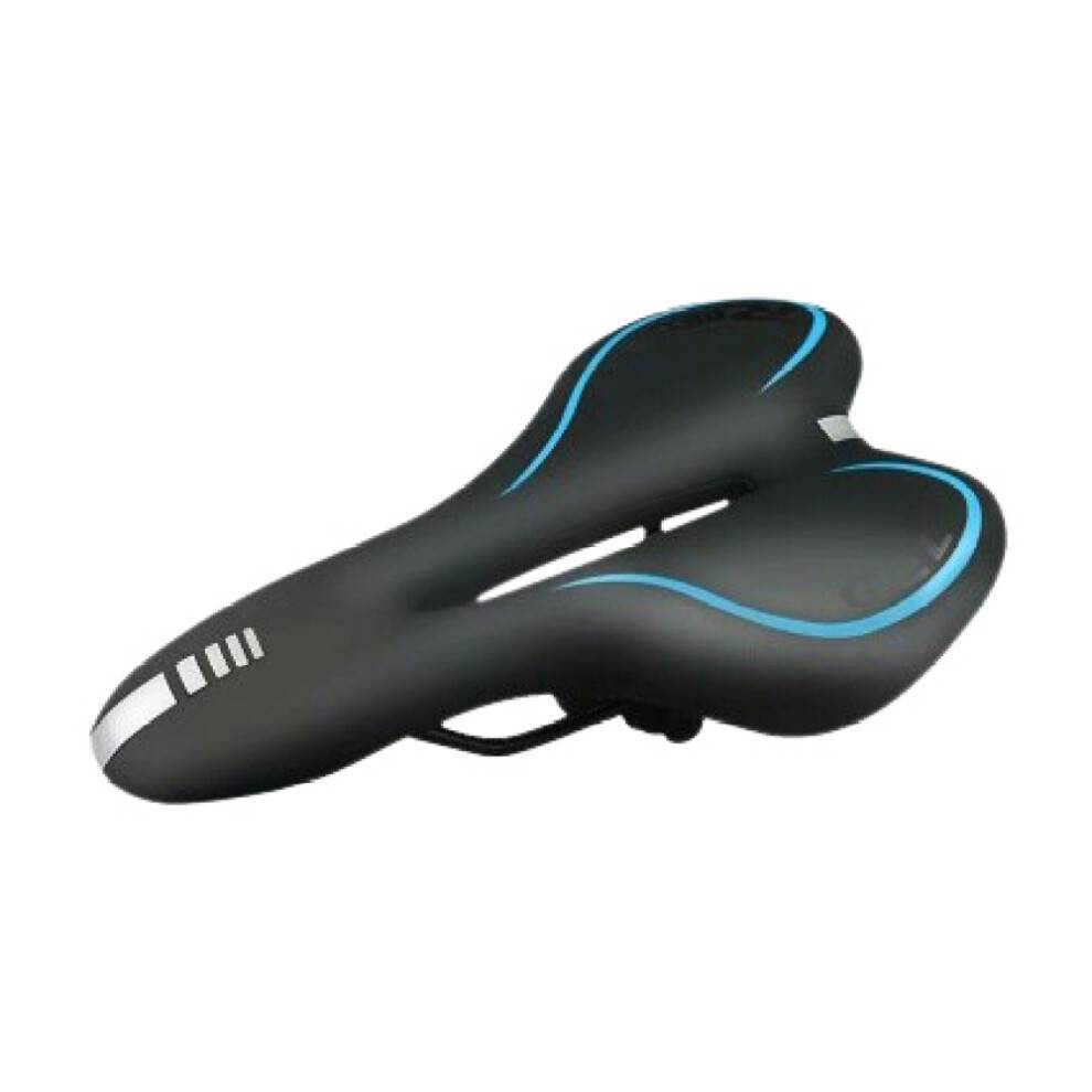 Cykelsadel til mountainbiking, komfortabel cykelsadel med gel- og ergonomisk design, hult design, vandtæt, åndbar PU-lædersadel