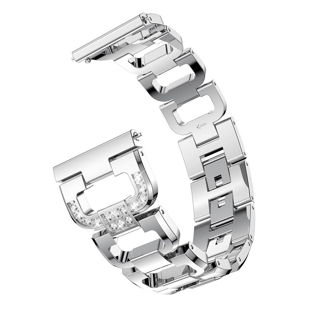 Rhinestone Metallarmband Garmin Forerunner 70 Silver