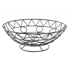 Fruktskål DKD Home Decor Svart Metall Aluminium Geometrisk 28 x 28 x 10 cm