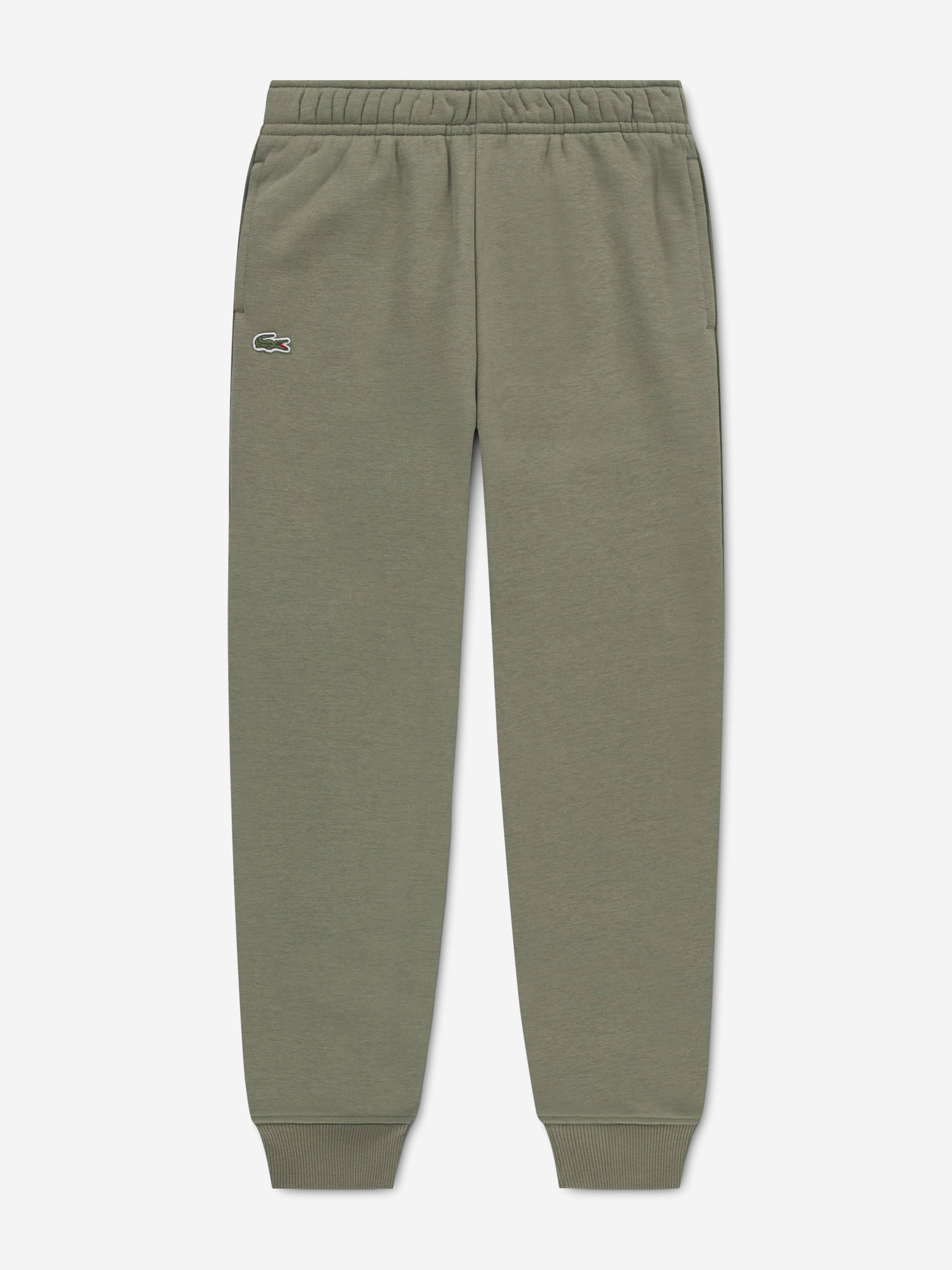 Lacoste Boys Core Fleece Joggers in Green - Green / 10 Yrs (10 Yrs)
