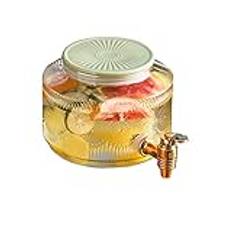 Dryckesdispenser i glas för fester, Dryckesautomater i glasburk, bänkskiva för vattendispenser i glas för bröllop, Lemonad- och tvättmedelsautomat, B 2,8 l glasburkar (A 2,8 l glasburkar med hylla (A