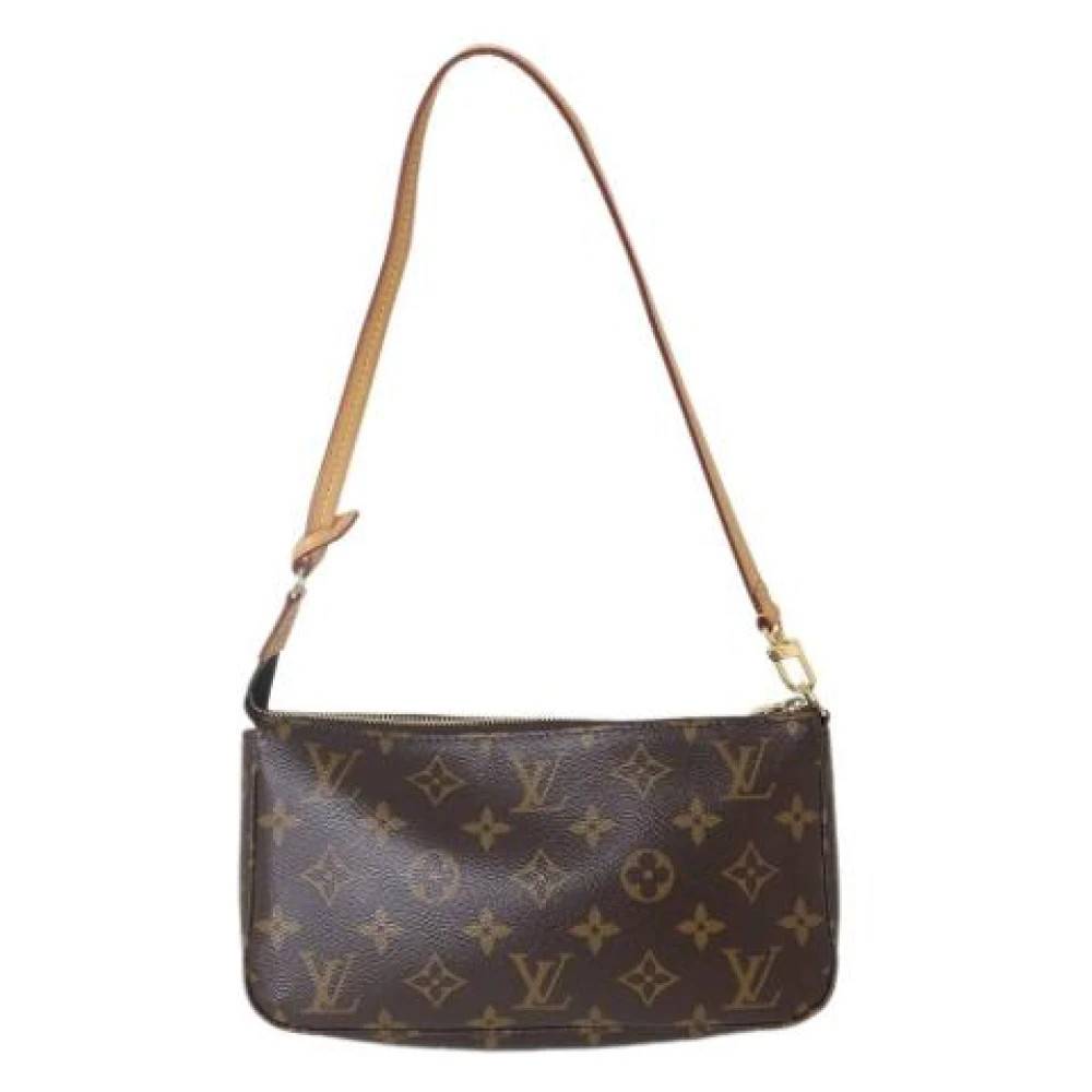 Louis Vuitton Vintage Pre-owned Monogram Skuldertaske - Vintage - Dame - Brun - ONE SIZE - Uld