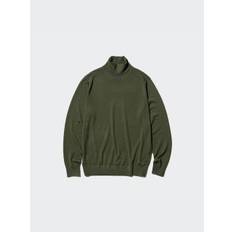 Uniqlo - Wool Turtleneck Jumper - Green - XS - Olive