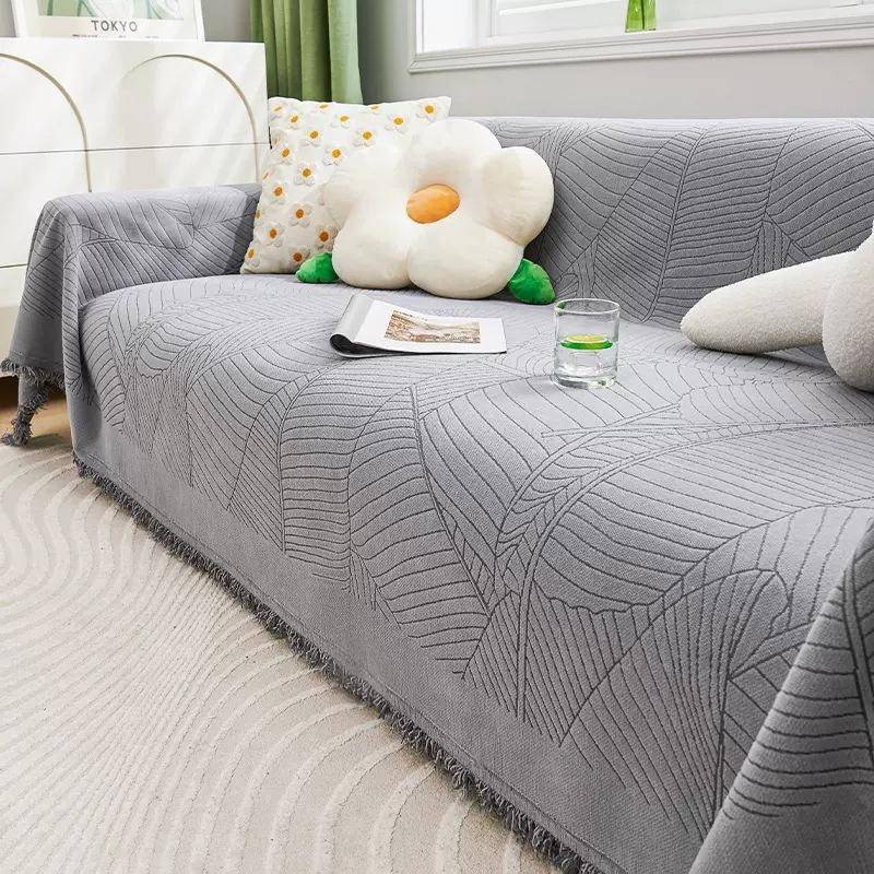 Nordic Simple Chenille Sofa Towel Anti-Scratching Sofa Cover Sofa Cover Cloth Four Seasons Universal Sofa Cover Full Covered 180*130