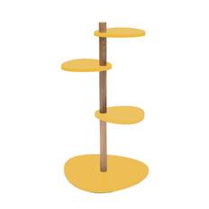 MAGLA 3-lags Asketræ Plantestand B55 x H91cm Gul