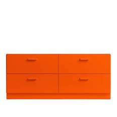 Relief - Relief Chest of Drawers Low Plinth Orange - Byråer - TAF Studio - Orange