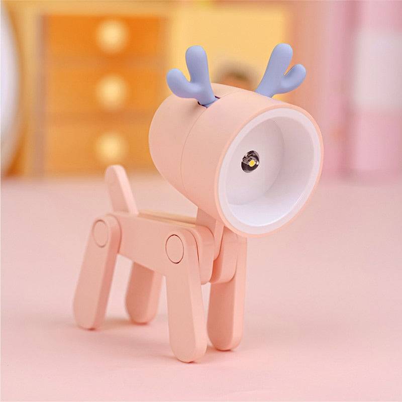 AnimalGlow Nattlampa - Söt Belysning för Barnrummet - Rosa ren