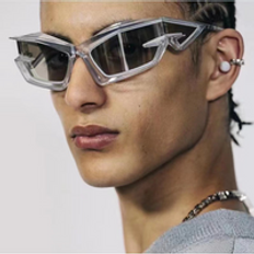 Fashion Y2K Sunglasses Women Punk Sun Glasses Men Mirror Shades Eyewear