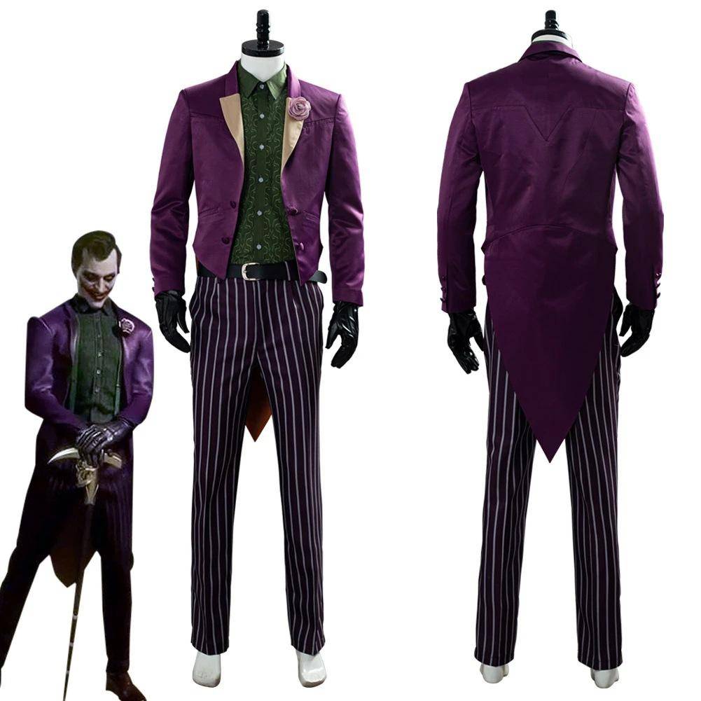 Mortal Kombat 11 Joker Full Costume, Halloween Cosplay Outfit, High-Quality Game Character Suit, Adult Cosplay Set for Halloween Party cm