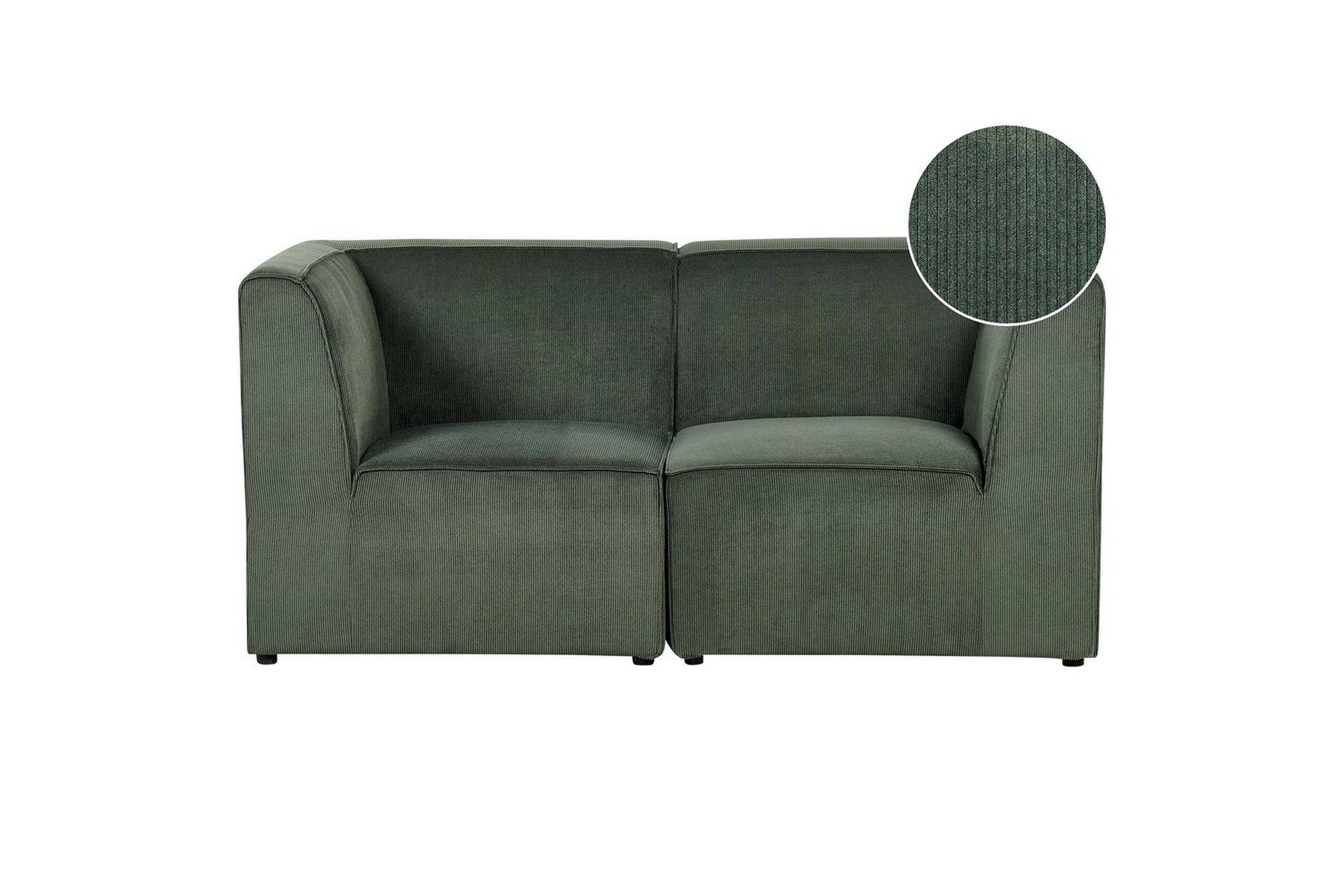 2-sitssoffa Lemvig Grön - 2 sits soffa Tyg