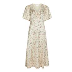Neo Noir Illana Flower Print Kjoler 165121 Creme (40)