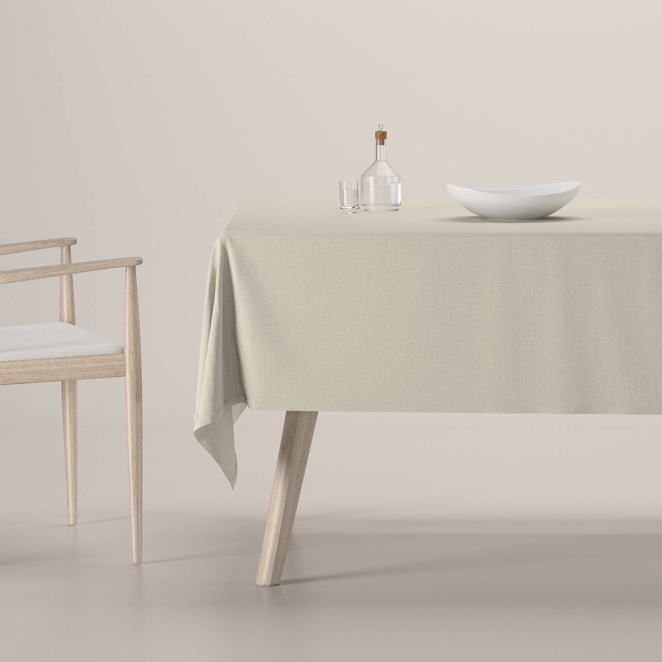 Rektangulære borddug, Greige, Lino Terra
