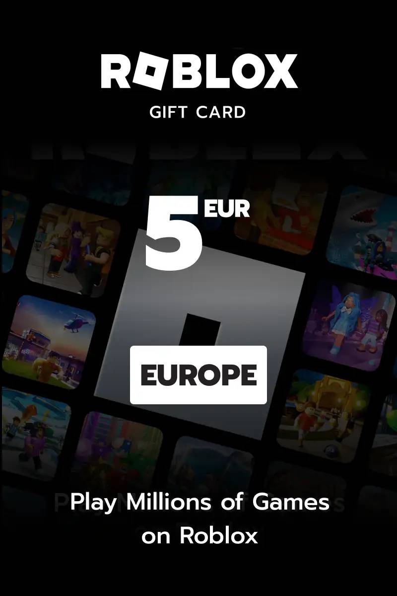 Roblox €5 EUR Gift Card (EU) - Digital Code.