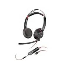 Plantronics Poly Blackwire 5220 Stereo USB-C Headset +3,5 mm Plug +USB-C/A-adapter