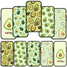 Phone Case for Samsung Galaxy S25 S24 S23 iPhone 16 15 Xiaomi Redmi Note 14 13 12 16E X 11 Pro Max OPPO Moto A3 G85 A16 A15 Huawei Fruit Avocado Cover for Samsung Galaxy S22 Ultra ceil färg