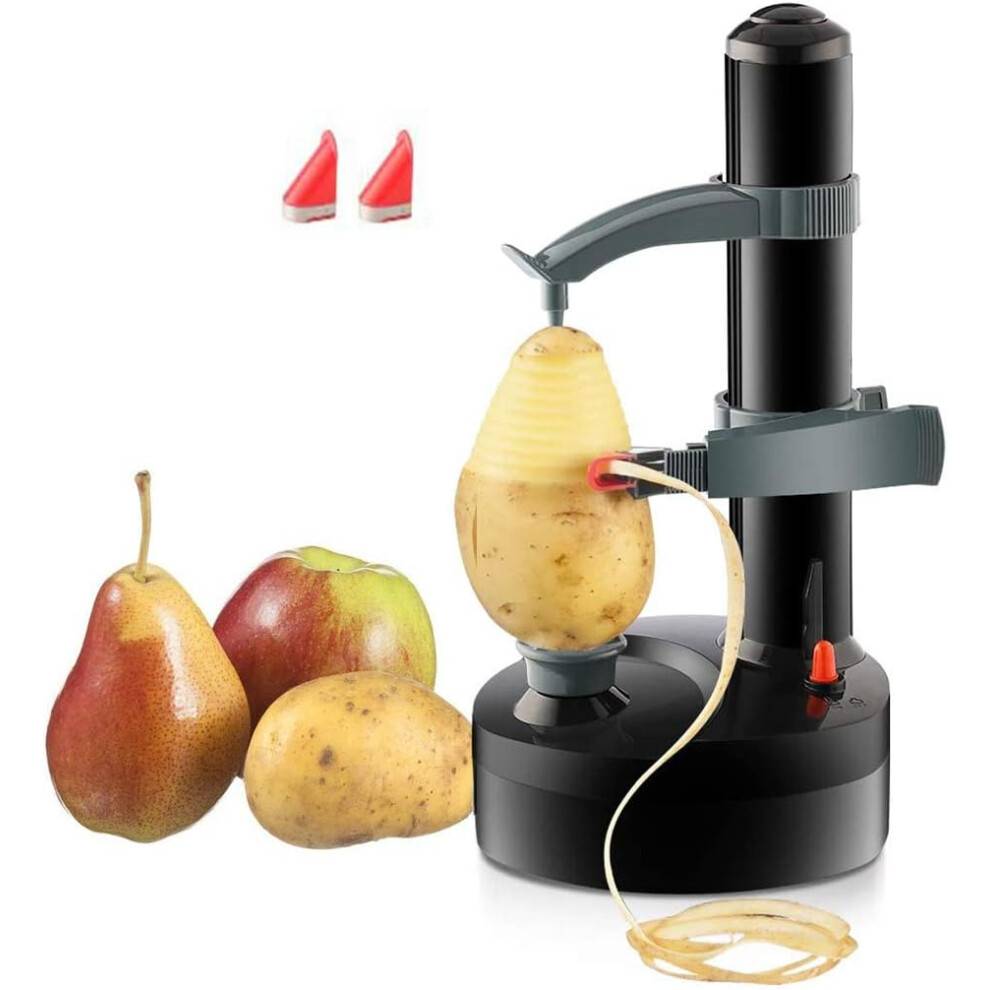 Håndfri automatisk frugt- og grøntsagsskræller, 2 cm til 14 cm diameter, elektrisk skræller til kartofler, søde kartofler, æbler og mere, 3