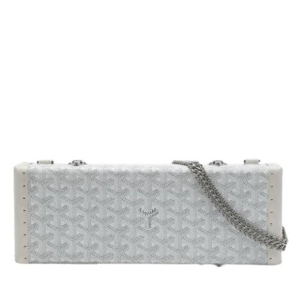 Goyard Vintage Pre-owned Canvas Crossbody Bag - Vintage - Dame - Hvid - ONE SIZE - Uld