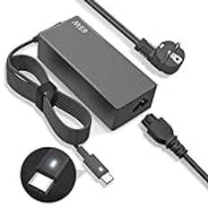 PAEBAI+ 65W 45W USB C Laddare för Chromebook Lenovo Thinkpad Yoga, Dell Latitude XPS, HP Spectre EliteBook, Acer Samsung Asus Mac Book Google Pixel Type C Universal Laptop Charger Adapter