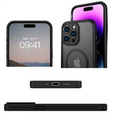 iPhone 15 Pro Max -  Magnetiskt Fodral med Matt Hudkänsla
