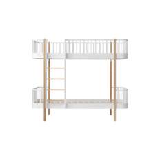 Wood Original Bunk Bed 90x200 cm, white/oak