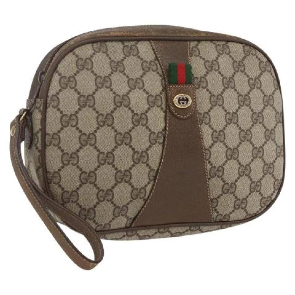 Gucci Vintage Pre-owned Plastic Clutch - Vintage - Dame - Beige - ONE SIZE -