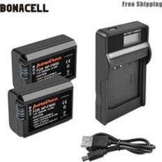 Bonacell 2000 mah np -fw50 np fw50 batteri+lcd laddare akku för sony nex -7 nex -5n nex -5r nex -f3 nex -3d alpha a5000 a6000 l50