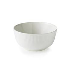 Aida Groovy Stoneware – Skål 14,5 cm, hvid (mat)