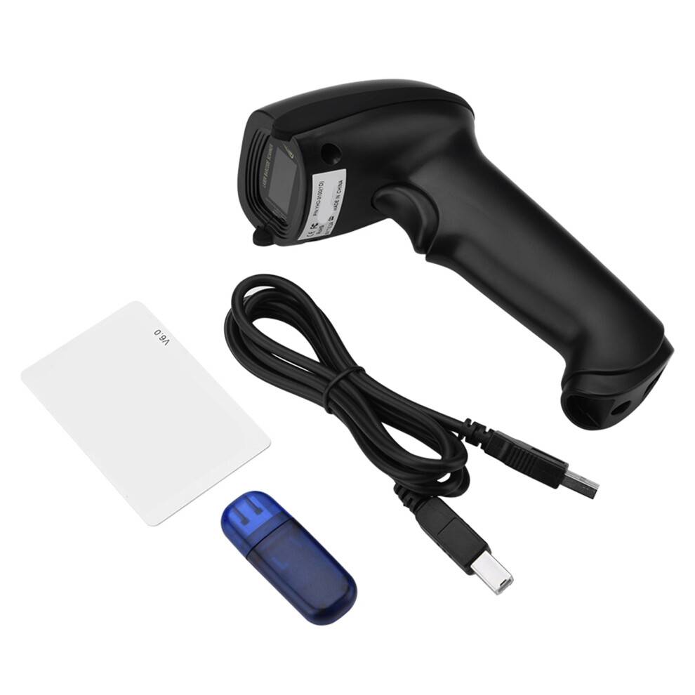 Trådløs stregkodescanner Plug and Play Ingen drivere kræves Med Bluetooth og USB-kablet forbindelse Holdbar 2D-stregkodelæser til forskellige