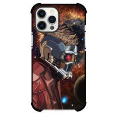 Guardians Of The Galaxy Star Lord Phone Case For iPhone Samsung Galaxy Pixel OnePlus Vivo Xiaomi Asus Sony Motorola Nokia - Star Lord Side Portrait On Galaxy Background