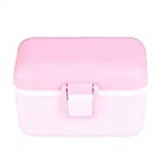 Travel Milk Powder Storage Box with Scoop Portable Small Food Container Supplementary Feeding Supplementary Feeding Tools for Infant Toddler Children Travel(Pink) Supplementary Feeding Tools